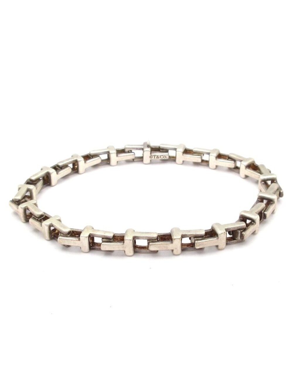 Tiffany & Co Bracelet T Narrow Chain Silver